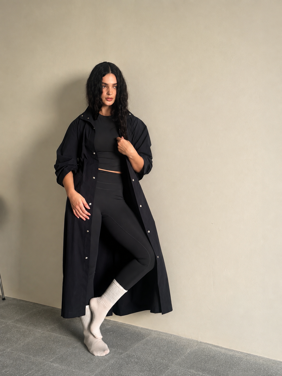 1 trench coat navy blue